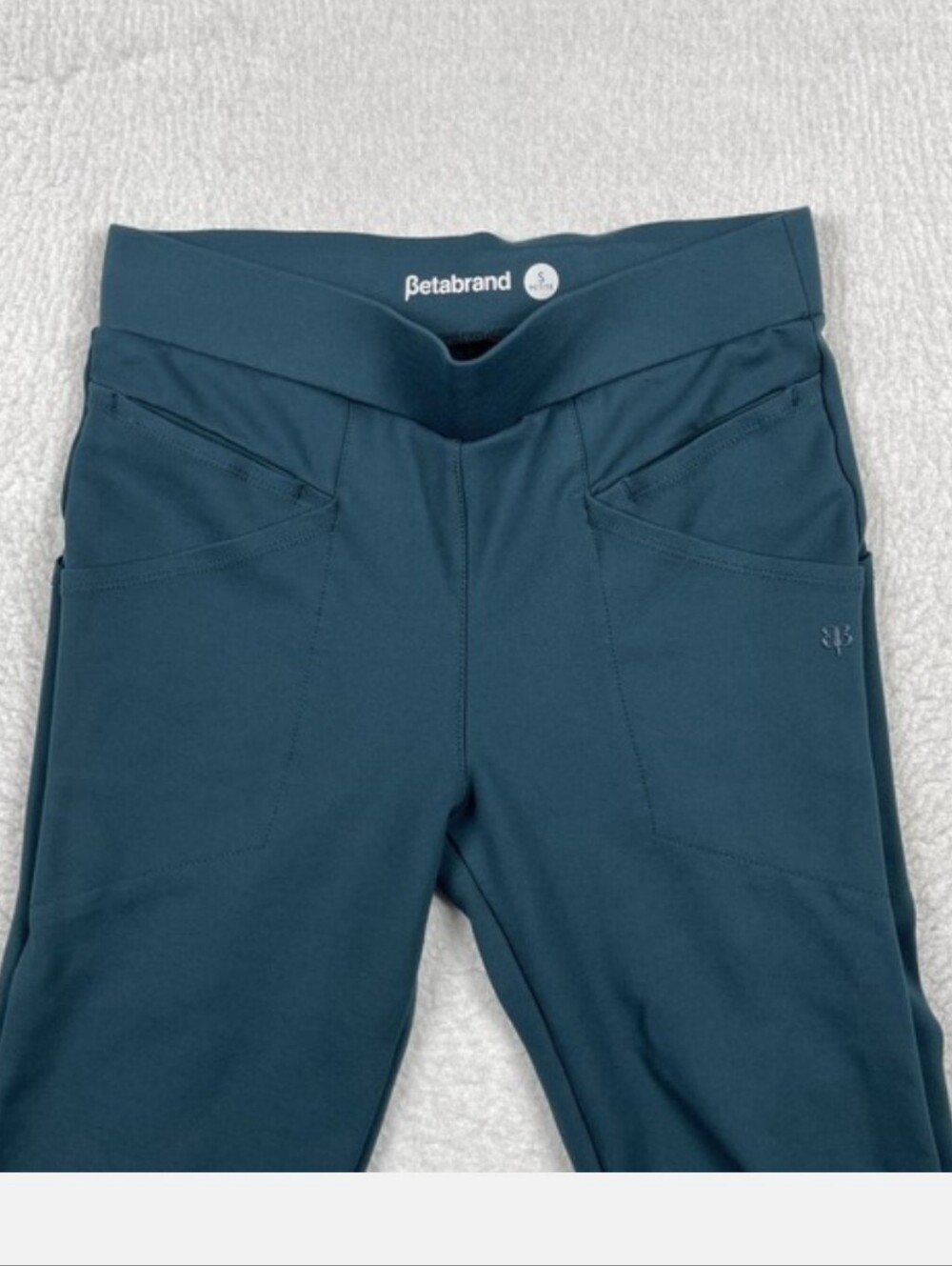 Betabrand Pants Womens Small Petite Green Journey Pant Cargo Skinny Casual Hiker